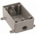 thumbnail image 1 of Carlon E381DR Switch Box, 1 -Gang, 3 -Outlet, PVC, Gray, 1 of 2