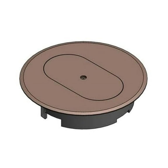 Carlon E97DSC Round Duplex Receptacle Cover, Diameter: 5", Non-Metallic