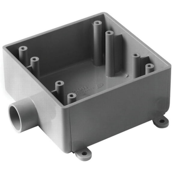 Carlon E9802DR Electrical Junction Box 2-Gang PVC
