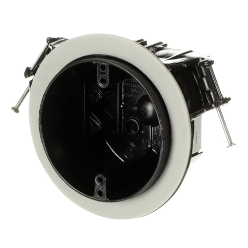 Carlon FN-426-C-V Ceiling Fan/Fixture Box, New Work, Vapor-tight, 4-Inch Diameter by 2-3/4-Inch Depth, Black
