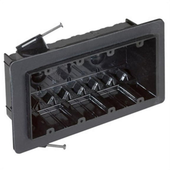 Carlon FN-460-VR DraftTight Electrical Outlet Box, 4-Gang, 60-Cu. In. - Quantity 1