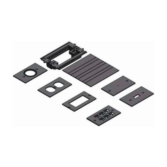 Carlon Floor Box Adapter Kit, 1 Gang, PVC, Rectangular Box Type E976AK2