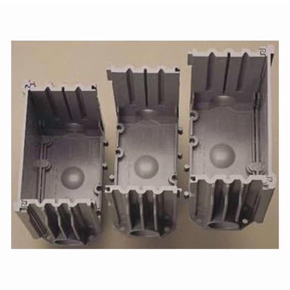 Electrical Box, 97.4 cu in, Floor Box Type, 1 Gang, PVC, Rectangular Shape E976RFB