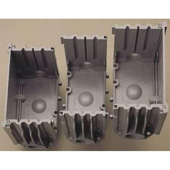 Electrical Box, 97.4 cu in, Floor Box Type, 1 Gang, PVC, Rectangular Shape