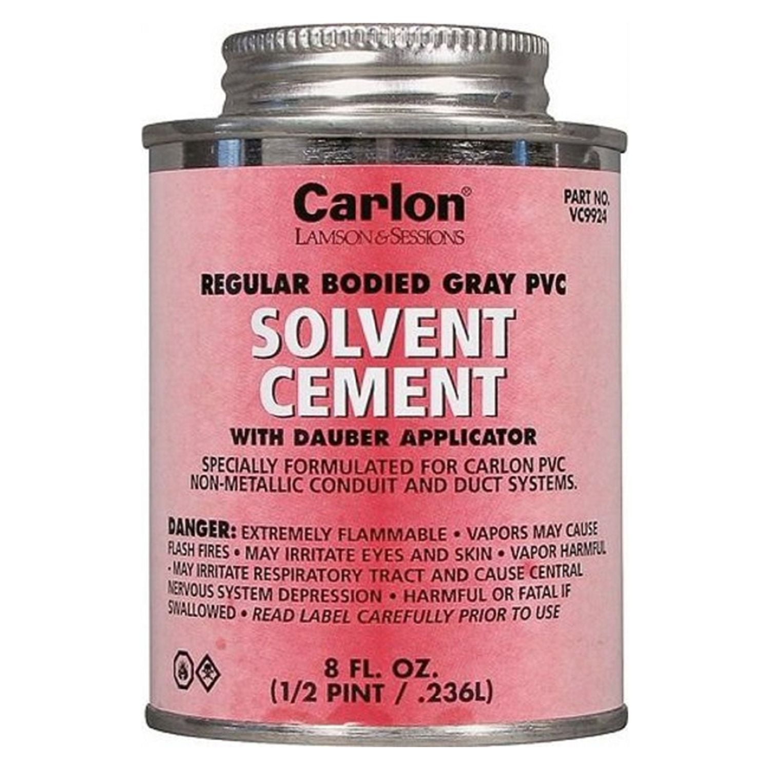 Carlon Gray Cement For PVC 8 oz.