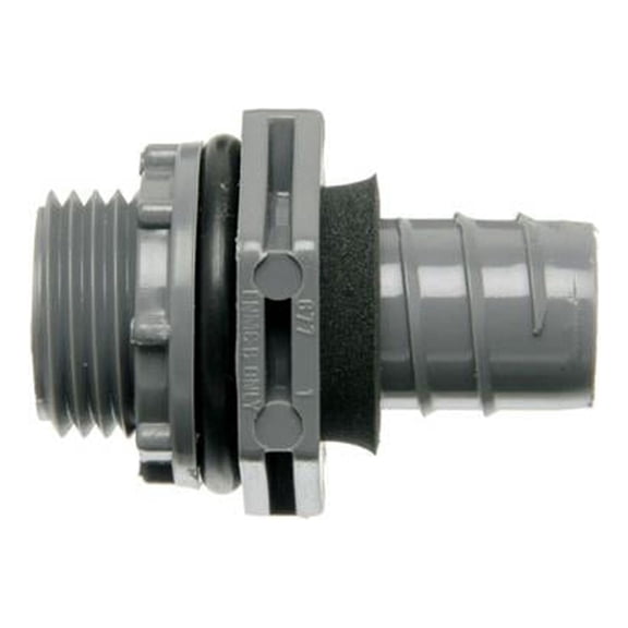 Carlon LN43DA-CTN Straight Non-Metallic Liquid Tight Connector, 1/2-In. - Quantity 30