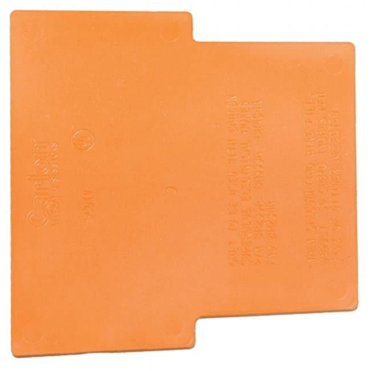 Carlon Rectangle PVC 2 gang Divider Plate Orange
