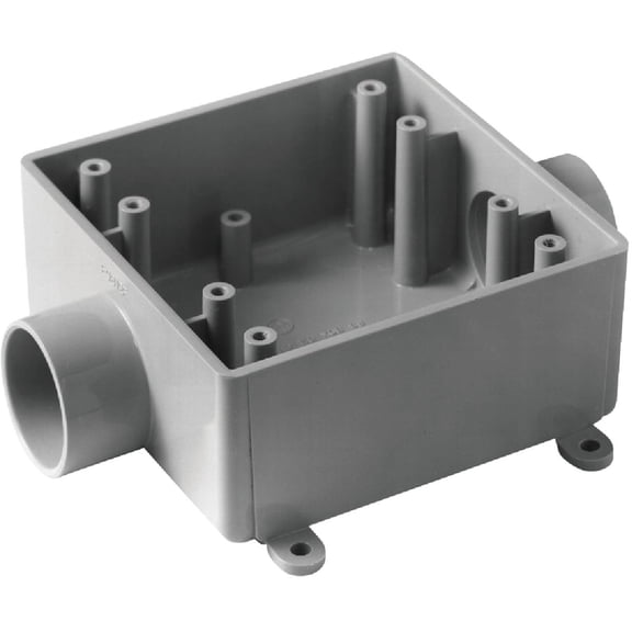 Carlon Rigid Non-Metallic Through Termination Wall Box - Pack of 4