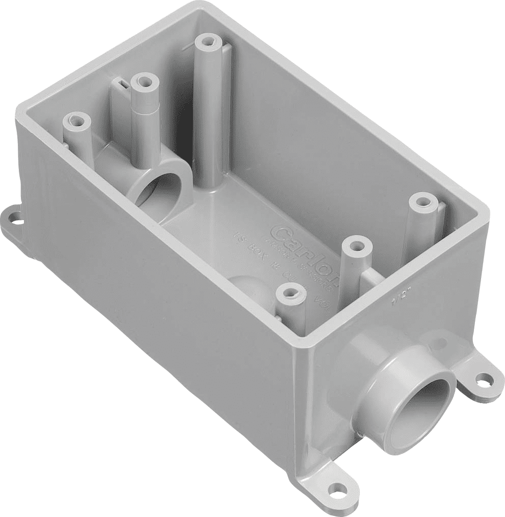 Carlon Rigid Non-Metallic Through Termination Wall Box - Pack of 4 ...