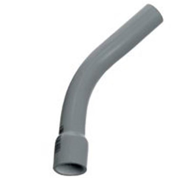 Thomas & Betts Carlon Standard Radius Conduit Elbow, 45 Deg, 2-1/2" Rigid, Bell, Sch 40, Pvc 00 Indoor & Outdoor Use, NEC-Compliant