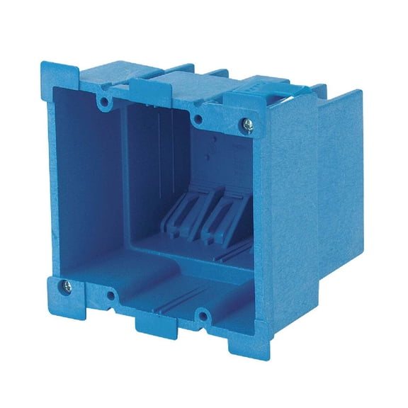 Carlon SuperBlue 2-Gang Thermoplastic Molded Wall Box BH234R