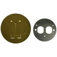 thumbnail image 1 of Carlon Thomas & Betts E97BR2 Floor Box Cover Two Door Duplex, Brass, 1 of 2
