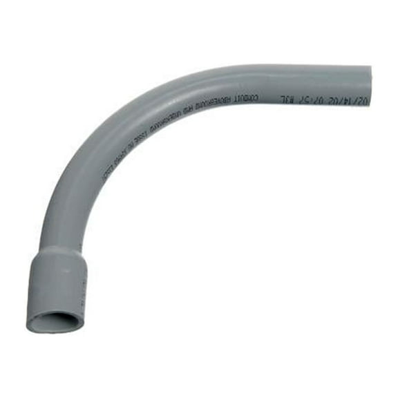 Carlon UA9AFB-CTN PVC Bell End Elbow, 90 Degree, Standard Radius, Electrical, 1-In. - Quantity 25