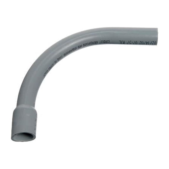 Carlon UA9AHB-CTN PVC Bell End Elbow, 90 Degree, Standard Radius, Electrical, 1-1/2-In. - Quantity 7