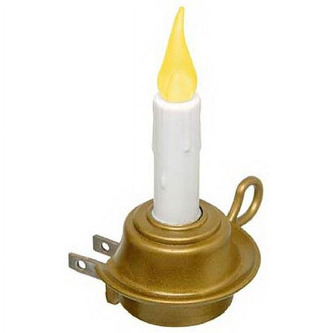 Antique Brass LED Flameless Candle Night Light