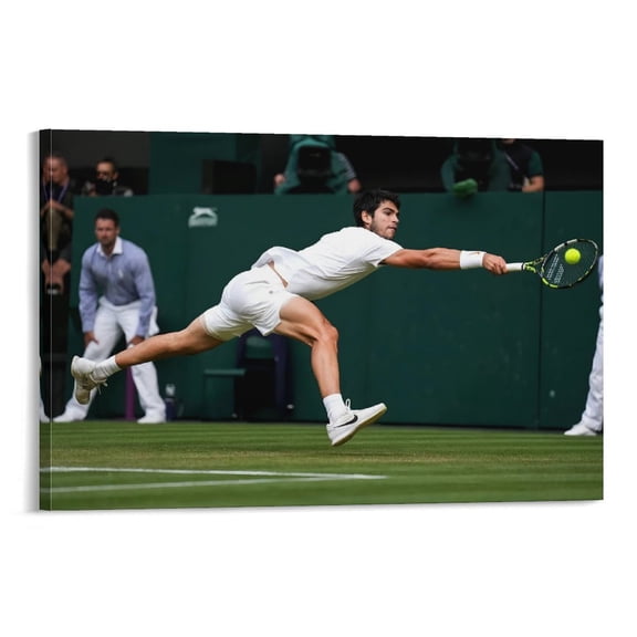 Carlos Alcaraz Male Tennis Player Motivational Poster (7) Poster Decorative Painting Canvas Wall Art Living Room Posters Bedroom Painting 16x24inch(40x60cm)