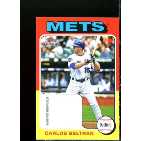 Carlos Beltran Card 2011 Topps Lineage '75 Mini Relics #CBE