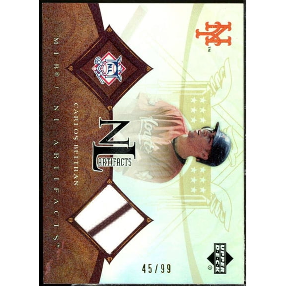 Carlos Beltran Jsy Card 2005 Artifacts AL/NL Artifacts Rainbow #CB