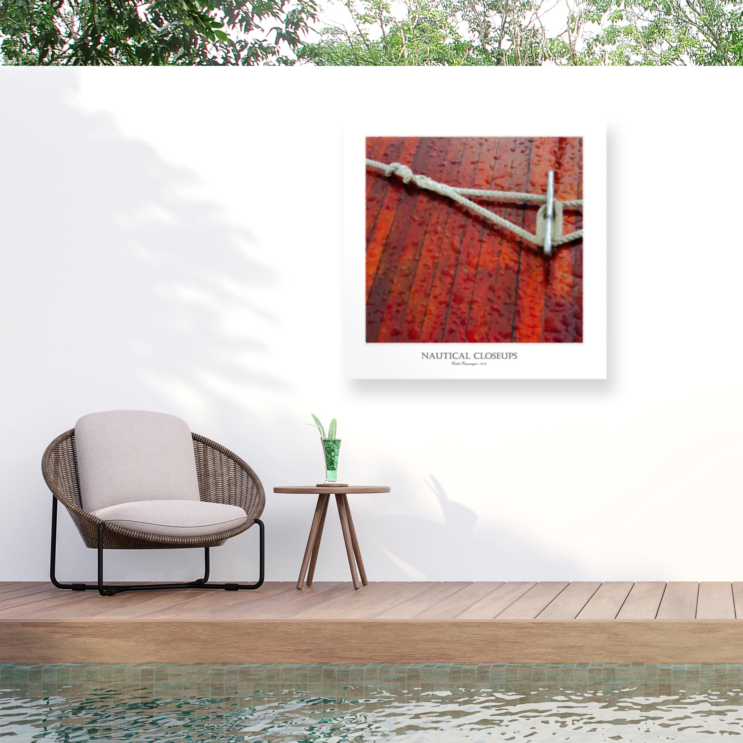 Carlos Casamayor 'Nautical Closeups 12' Outdoor Canvas 24x24