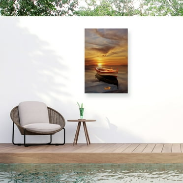 Carlos Casamayor 'Strange Stillness' Outdoor Canvas 47x30