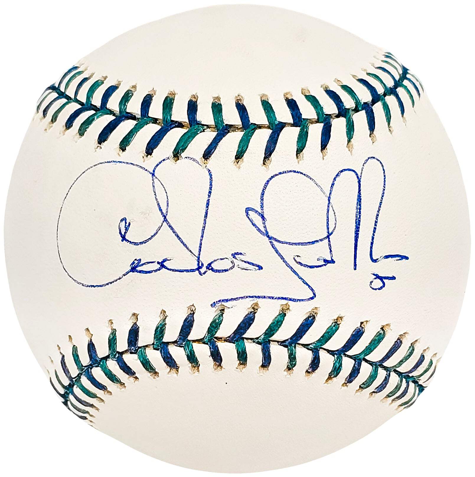 Carlos Guillen Autographed Official 2001 All Star Game Logo Baseball