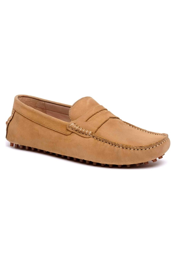 Carlos By Carlos Santana Men's Ritchie Casual Slip On Leather Loafers 13D Camel