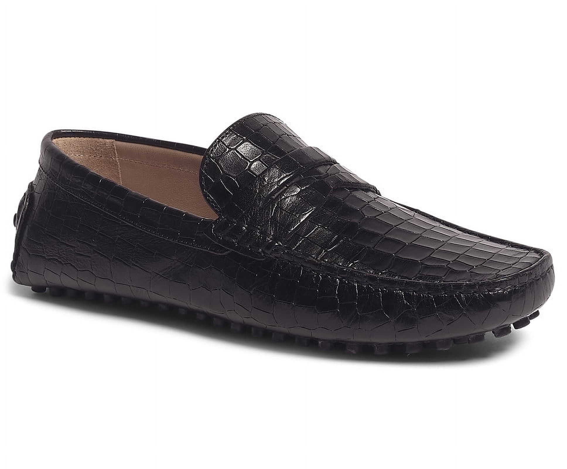 Carlos by Carlos Santana Ritchie LeatherPenny Loafers Brown Men\'s Slip-Ons 14 Ritchie Driver | Casual Shoes For Men Online | Carlos Shoes main image 4
