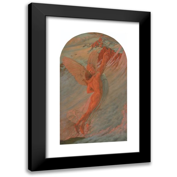 Carlos Schwabe 10x14 Black Modern Framed Museum Art Print Titled - Ideal (circa 1912)
