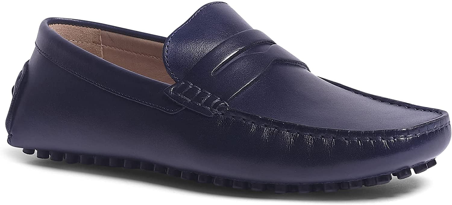 Carlos Santana Navy Ritchie Penny Loafer Shoes Size 12 Ritchie Driver | Casual Shoes For Men Online | Carlos Shoes main image 4