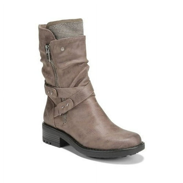 Carlos by Carlos Santana Women s Sawyer 3 Motorcycle Boot Taupe 5.5 M Walmart