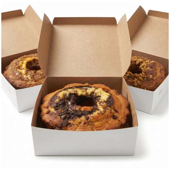 Carlotta's Bakery Authentic New York Round Coffee Cakes Bundle, Apple Cinnamon, Chocolate Marble and Cinnamon Walnut