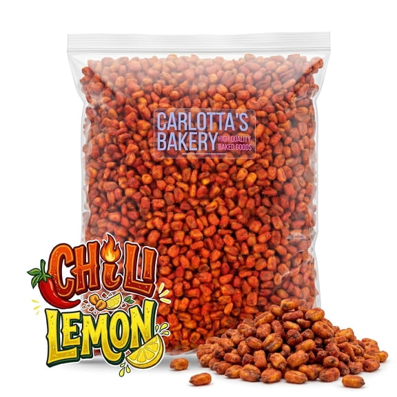 Carlotta's Bakery Chili Lemon Crunchy Corn Snacks, 5 LB Bulk Bag | Non GMO Corn, Kosher Roasted Corn Snack