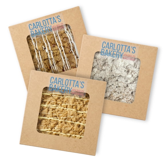 Carlotta's Bakery Crumb Cakes Trio Bundle #2: Raspberry, Old Fashioned and Cream Cheese