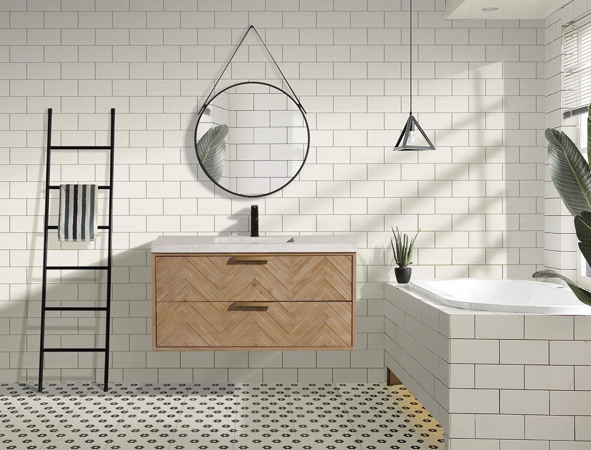 Carlsbad 42'' Weathered Fir Single Bathroom Vanity with Concrete Top