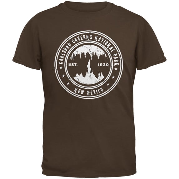 Carlsbad Caverns National Park Brown Adult T-Shirt - Medium