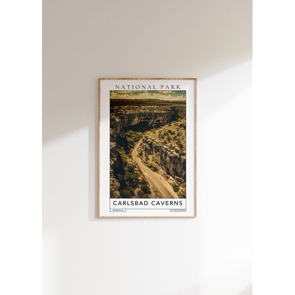 Carlsbad Caverns National Park : New Mexico Travel Unframed Paper Print