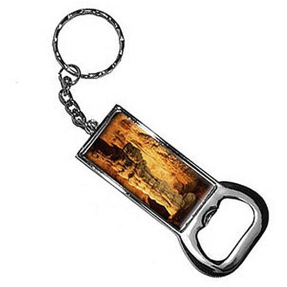 Carlsbad Underground Caverns #2 New Mexico Spelunking Keychain Key Chain Ring Bottle Bottlecap Opener