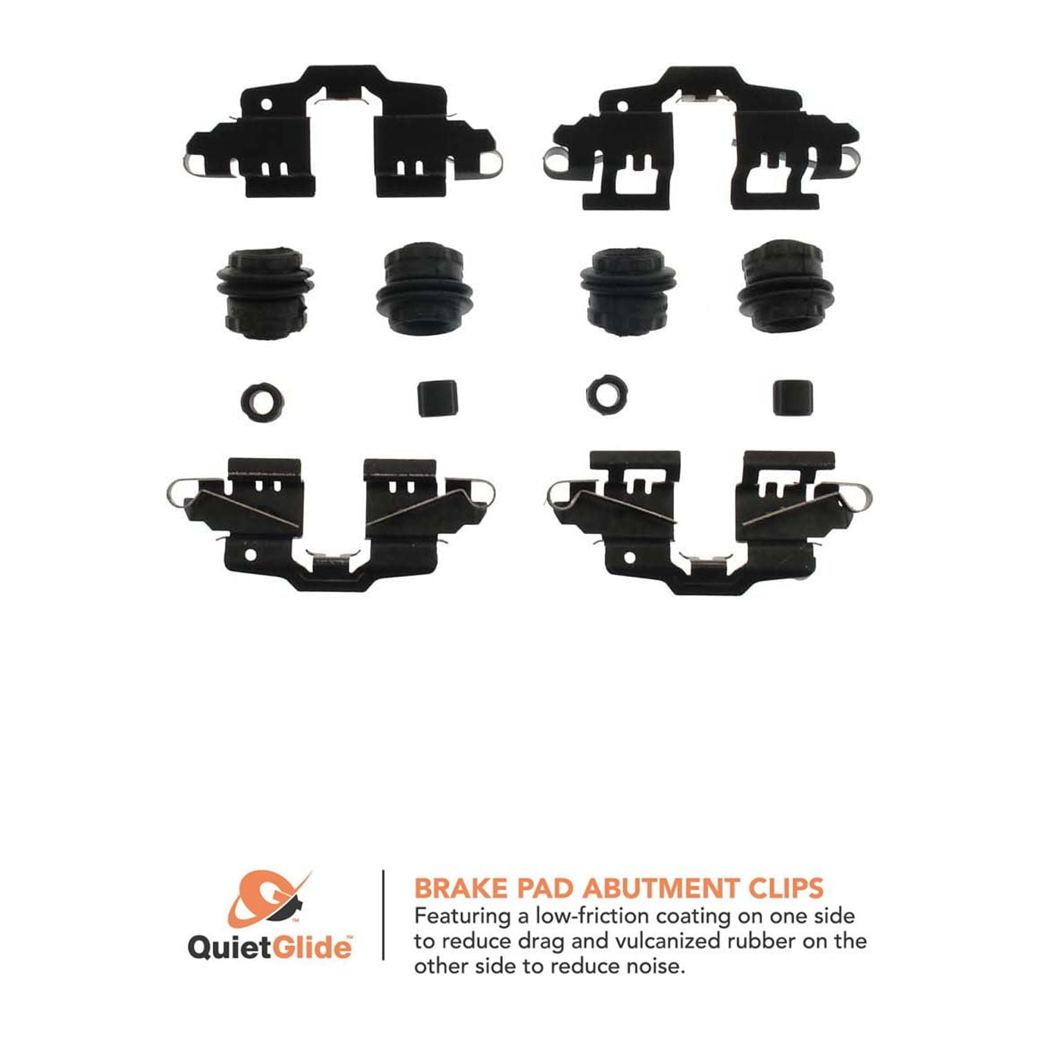13569Q Carlson Disc Brake Hardware Kit, Front - View #3
