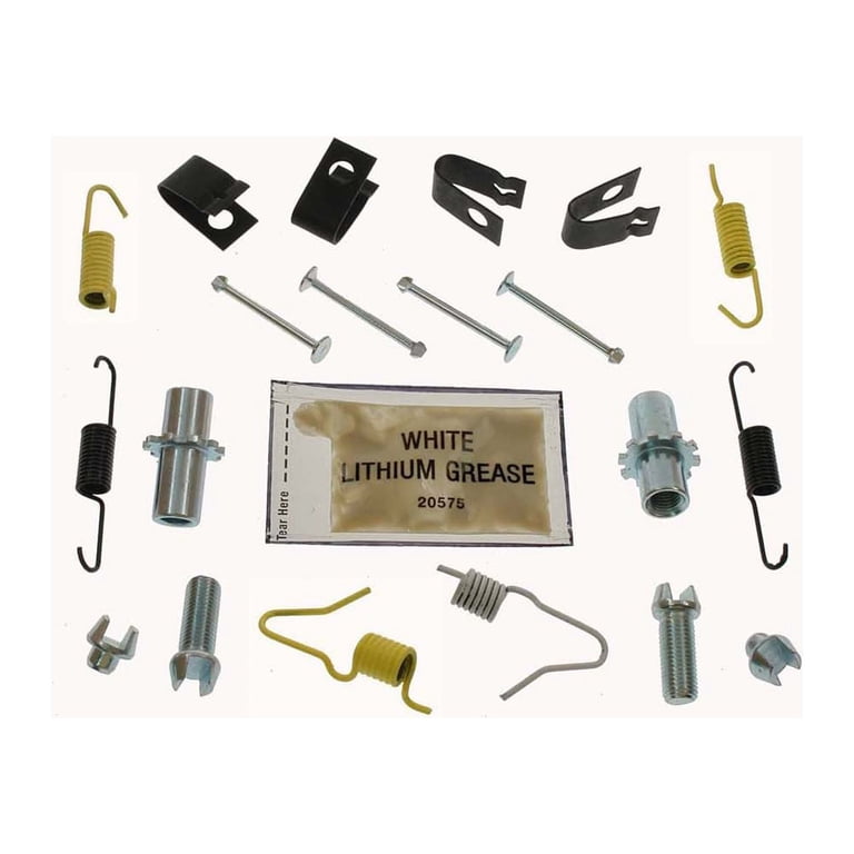 Carlson 17468 Small Parking Brake Hardware Kit - Replacement Springs, Pins & Clips