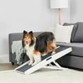 thumbnail image 1 of Carlson 39.5 in. Indoor Collapsible Adjustable Pet Ramp with Handles, Non-Slip Carpet, and Rubber Feet, White, 1 of 8