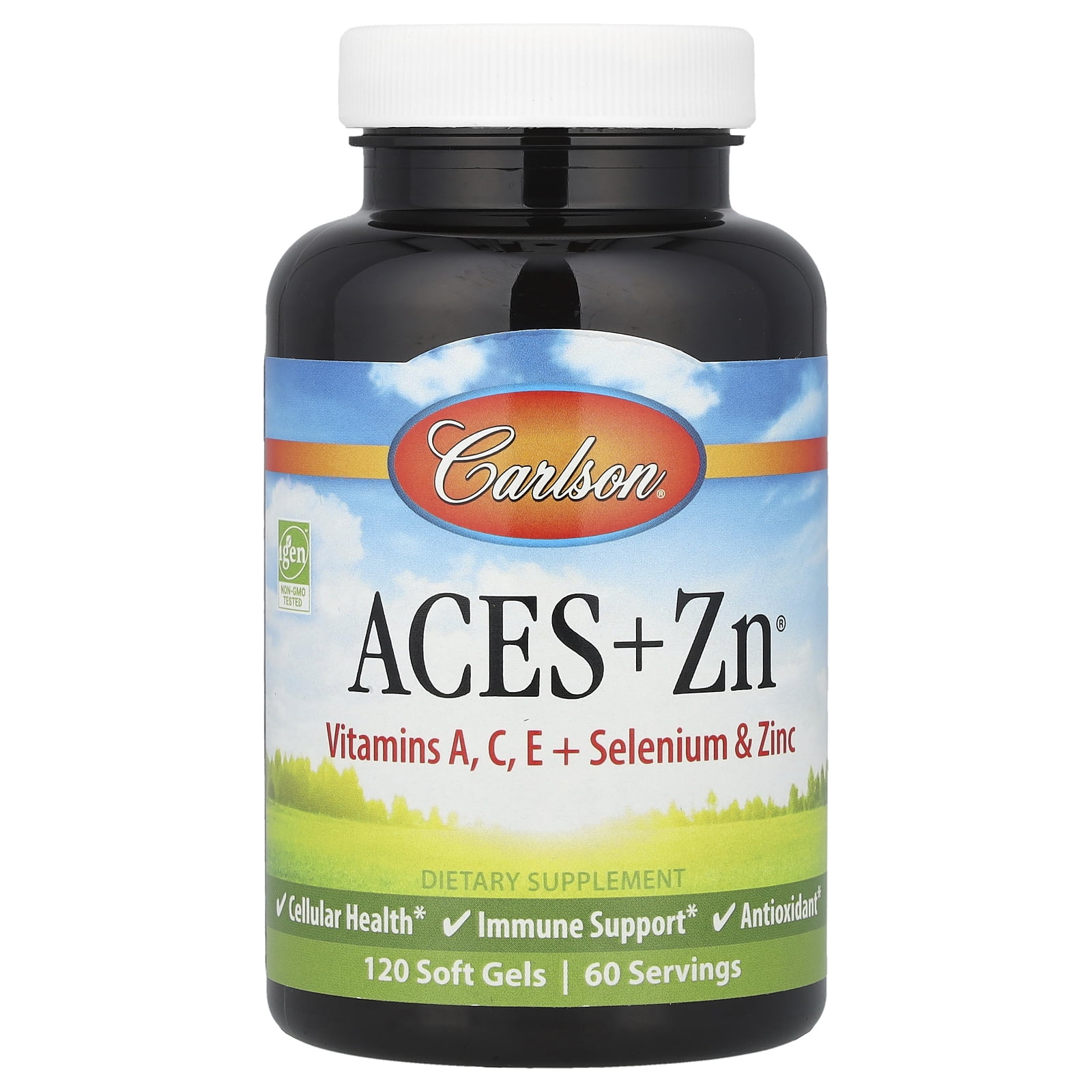 Carlson Laboratories Aces + Zn Antioxidants 120 Softgel