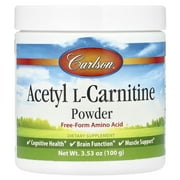 Carlson Acetyl L-Carnitine Powder, 3.53 oz 100 g