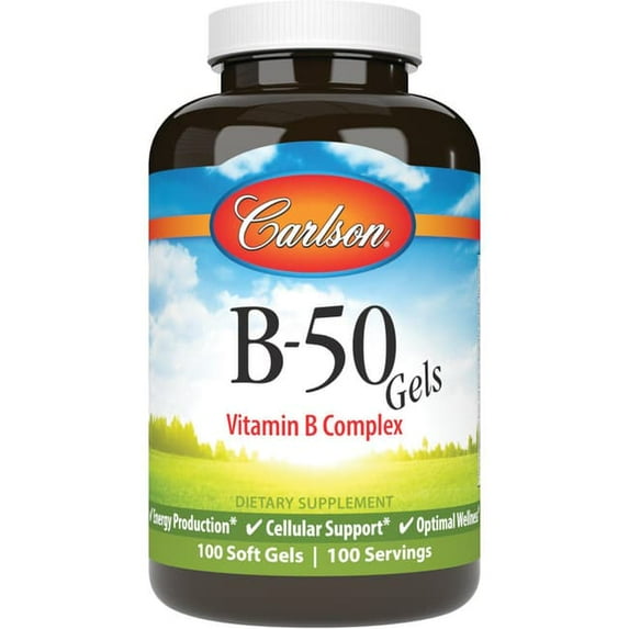 Carlson Laboratories B 50 Gel 100 Softgel