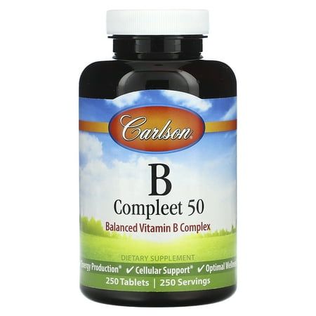 Carlson Labs B Compleet 50 - 250 Tablets