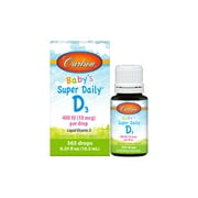 قطرات سائل Carlson Babys Super Daily D3 ، 400 وحدة دولية ، 365 قطرات