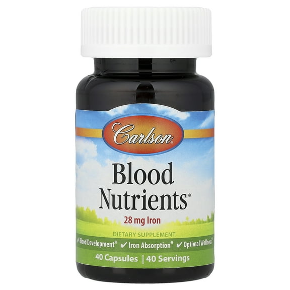 Carlson Blood Nutrients, 40 Capsules