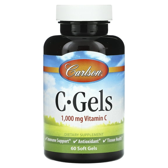Carlson C-Gels, Vitamin C, 1,000 mg, 60 Soft Gels