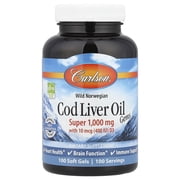 Carlson Cod Liver Oil Gems, 100ct