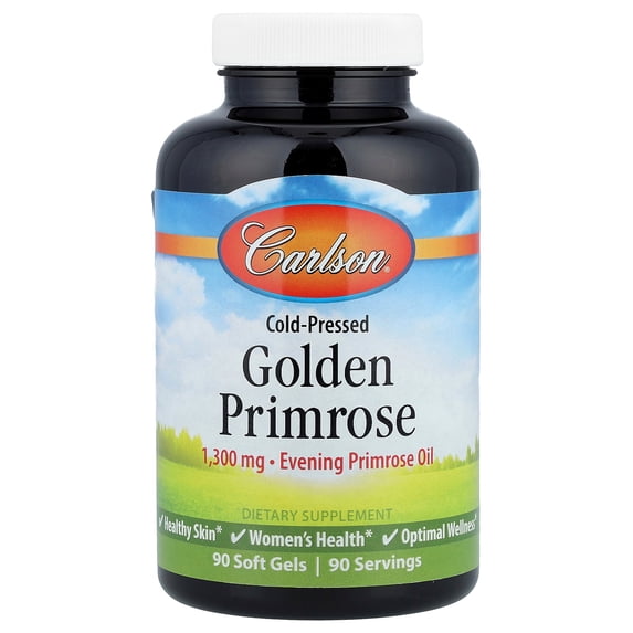 Carlson Cold-Pressed Golden Primrose, 90 Soft Gels