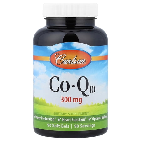 Carlson CoQ10, 300 mg, 90 Soft Gels